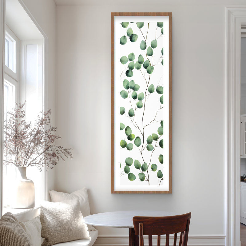 «Climbing Leaves» - reproduction matte encadrée pour la décoration intérieure
