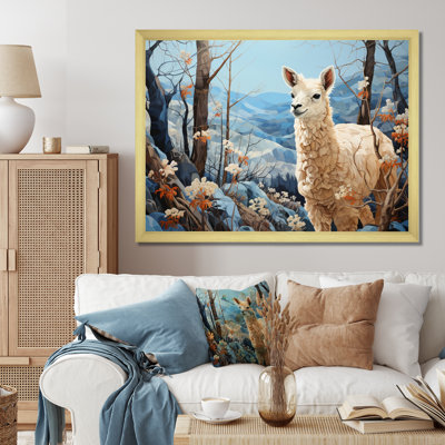 Alpaca Blue Landscape I - reproduction sur toile