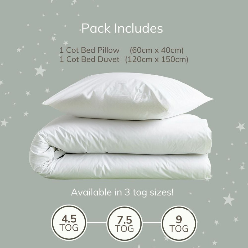 Reversible Toddler Duvet And Pillows Set
