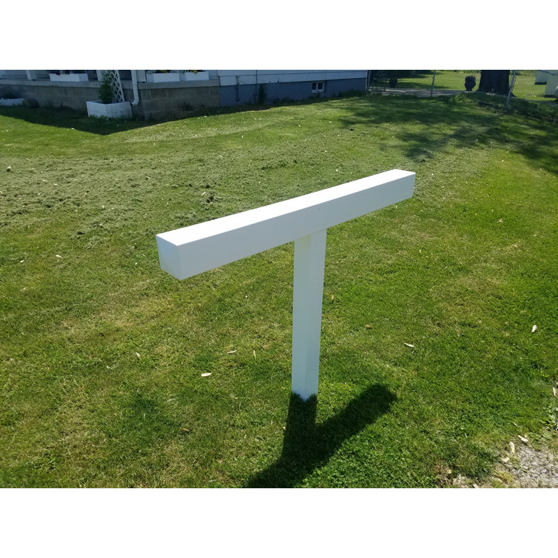 White Vinyl Multi-Mount Mailbox Post Sleeve, 42'' H x 54'' W