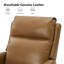 Fauteuil inclinable électrique berçant pivotant en cuir véritable de 29,5 po nurbanu Ofarrell (ensemble de 2)-1316427589