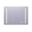 Pharmacie rectangulaire en aluminium 32 "avec miroir