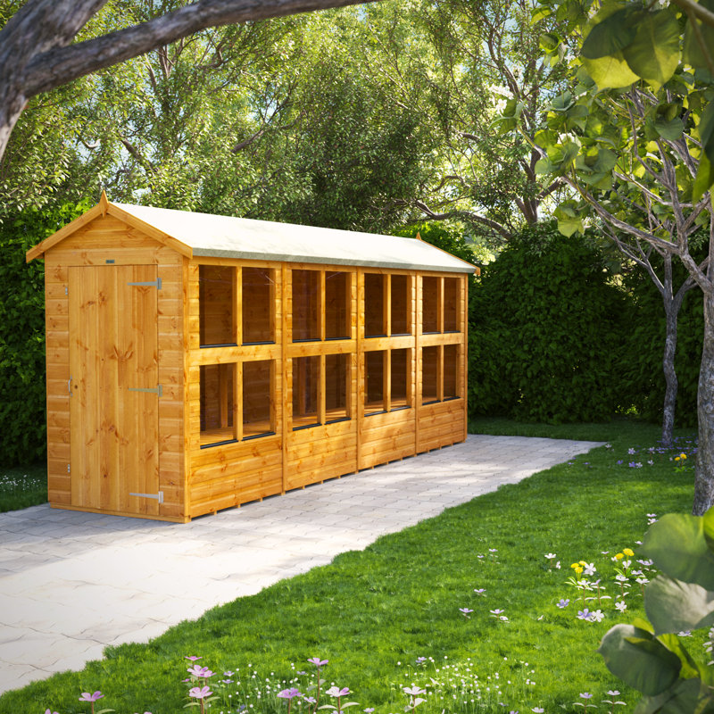 Powersheds 16 x 4ft Timber Tongue & Groove Potting Shed