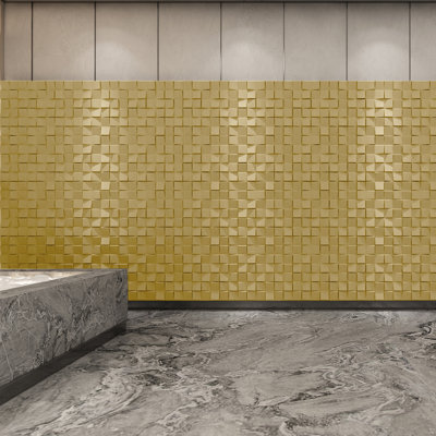 Elegant 3D PU Leather Wall Panels – Square Pattern | 600 x 600 mm | 10mm Thickness | Luxurious & Soundproof