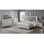 Commode de chambre à coucher 1 tiroir 6 pièces Glam