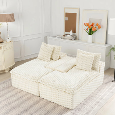 71.65" Fully Compressed Foam Sofa Recliner