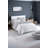 Quilt Cover Set, 65% Cotton & 35% Polyester, Grey & White | Includes 2 Pillowcases (31.5 x 31.5 inches) | Machine Washable, Button Closure Duvet Cover, Soft & Durable Bedding-119200390-119200386