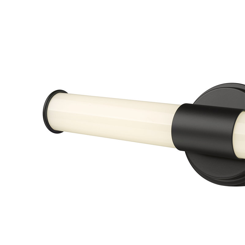 Bouey 2 - Light Dimmable LED Bath Bar, Matte Black