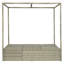 Chaise longue d'extérieur réglable avec auvent-559314403