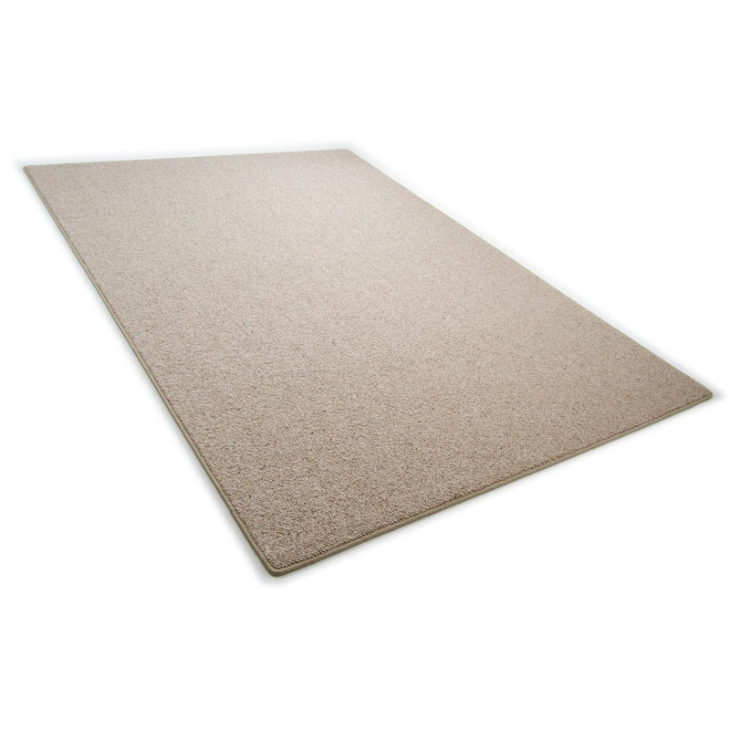 Donovan Solid Colour Wool Area Rug, Rectangle 100 x 200cm
