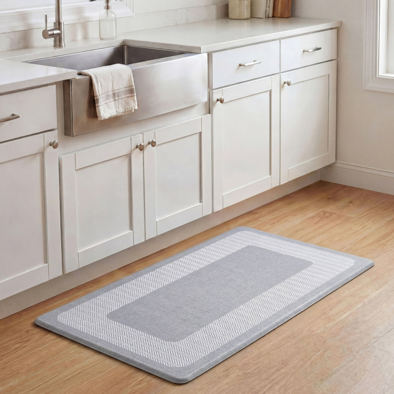 Tapis de cuisine Chef Gear Hettie, 32"L x 18"H, Gris