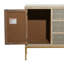 Armoire brune en métal à 3 tiroirs et 2 portes