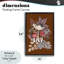 Cadre flottant d'automne champignon magique, design par Cecilia Battaini-582602786-582602787