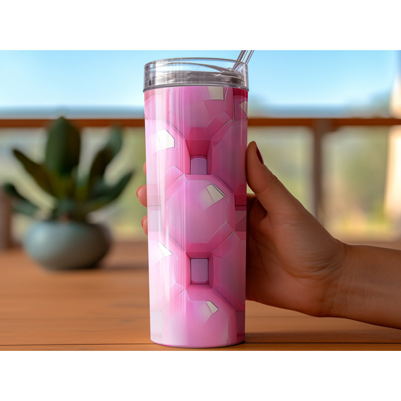Choose Handmade Tumblers 591ml Vacuum Insulated Stainless Steel (18/8) Travel Tumbler with Straw
