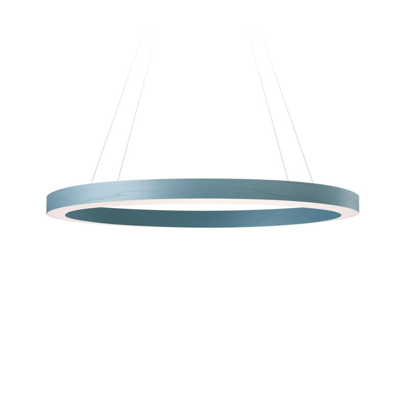 Oh! Line 1 - Light LED Pendant, 2" H x 31.5" W x 31.5" D, Sea Blue