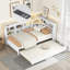 Lit de jour simple moderne en bois avec lit gigogne et USB, conception peu encombrante pour la famille