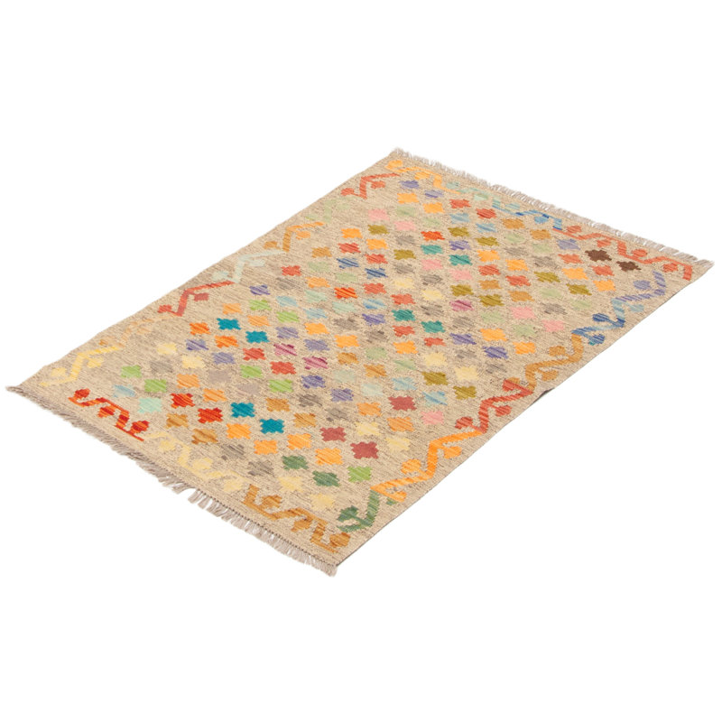 Tapis rectangulaire en laine 3 pi 1 po x 4 pi 9 po Kiarah