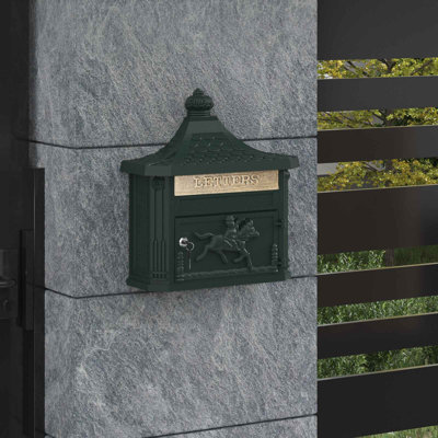 Cast Aluminum Wall Mounted Post Box