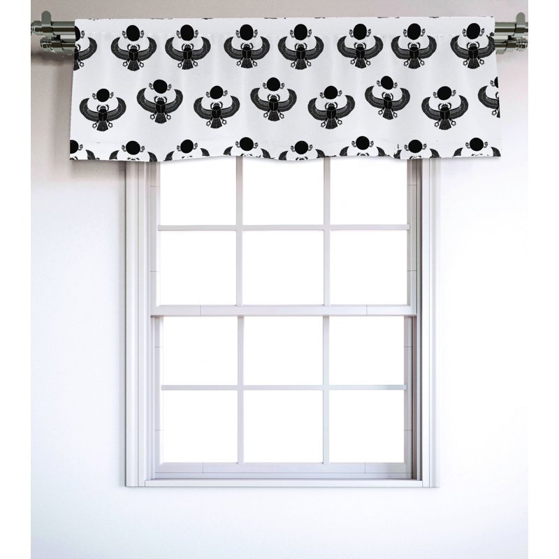 Sateen Ruffled Window Valance