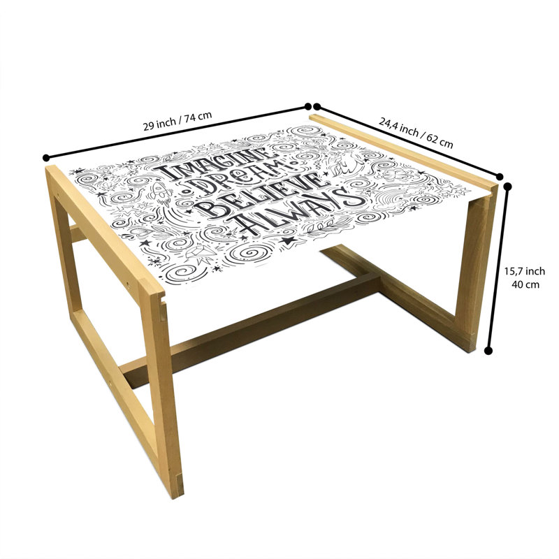 Jamain Trestle Coffee Table, 40cm H x 74cm W x 62cm D