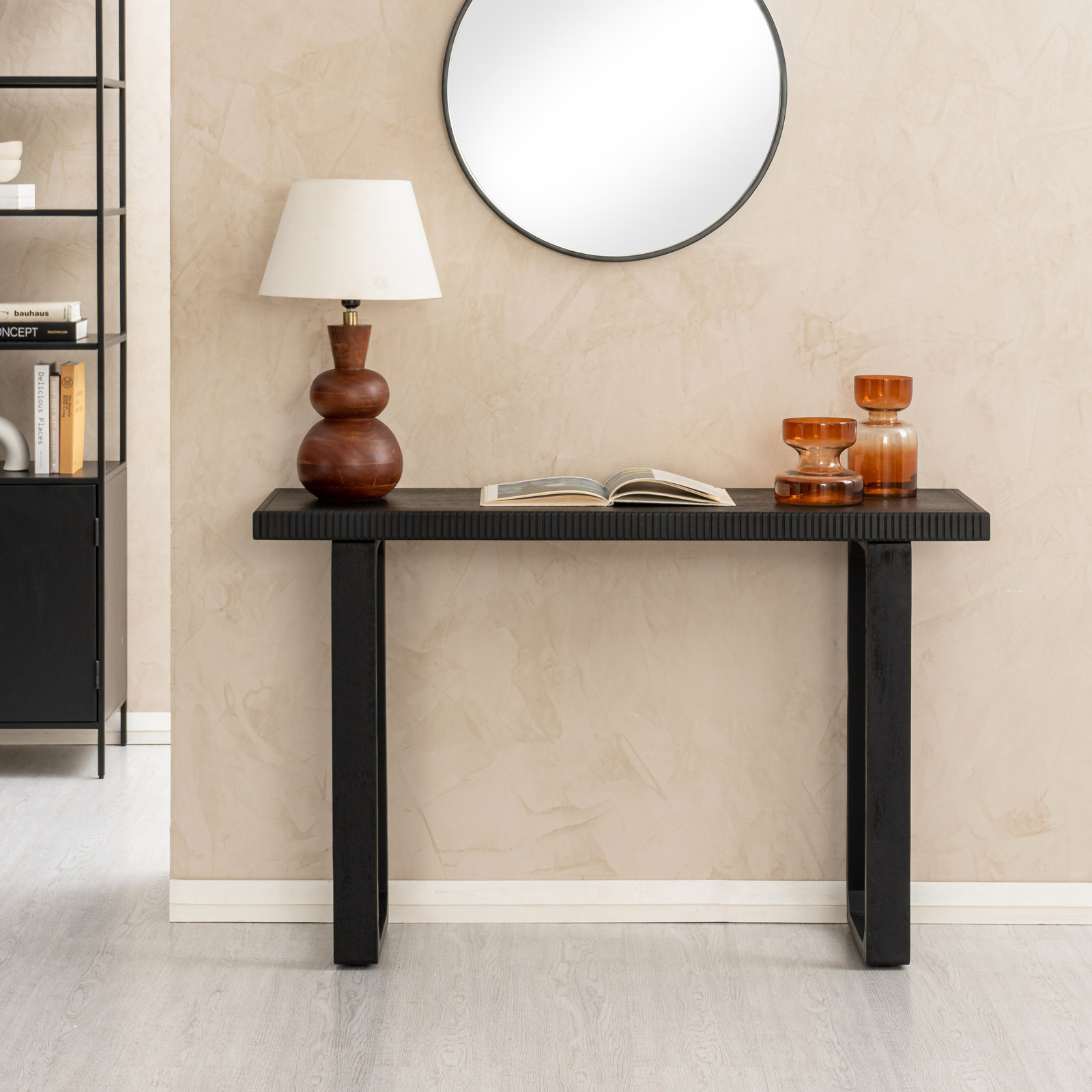 Urbana 48" Mango Console Table, Black