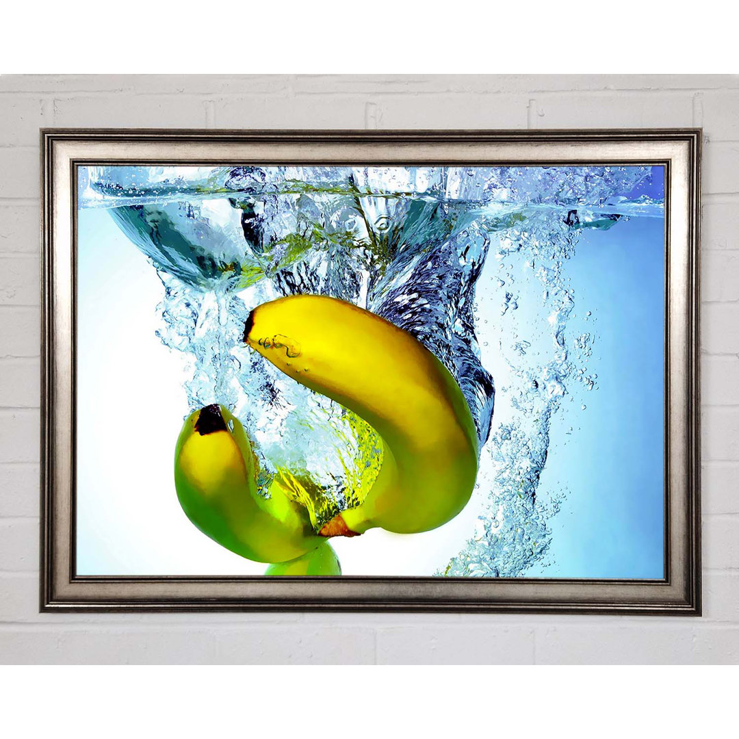 Banana Splash - Einzelner Bilderrahmen Kunstdrucke