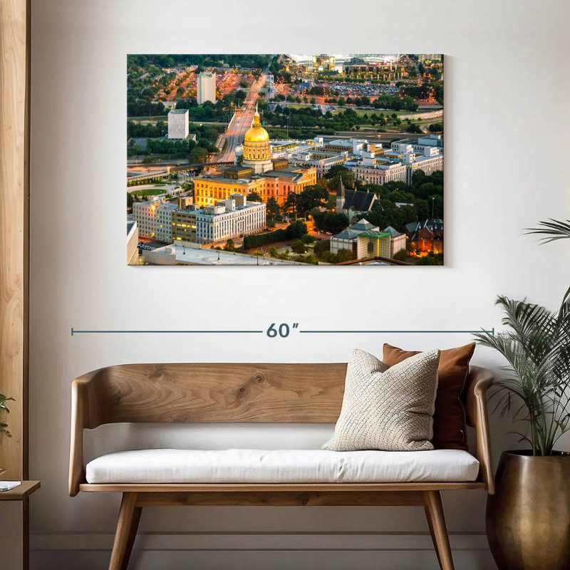 Vue aérienne du Vanna Georgia Capitol, H 30 po x l 45 po