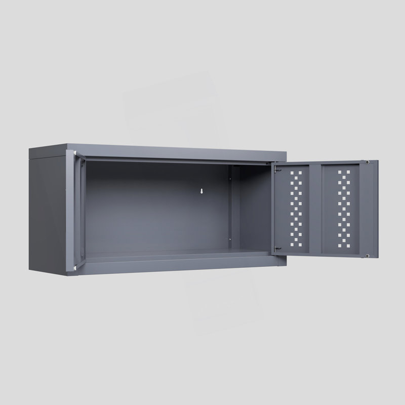 Armoire de garage murale en métal avec porte