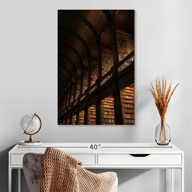 Lilie Trinity College Library, 30" H x 20" W