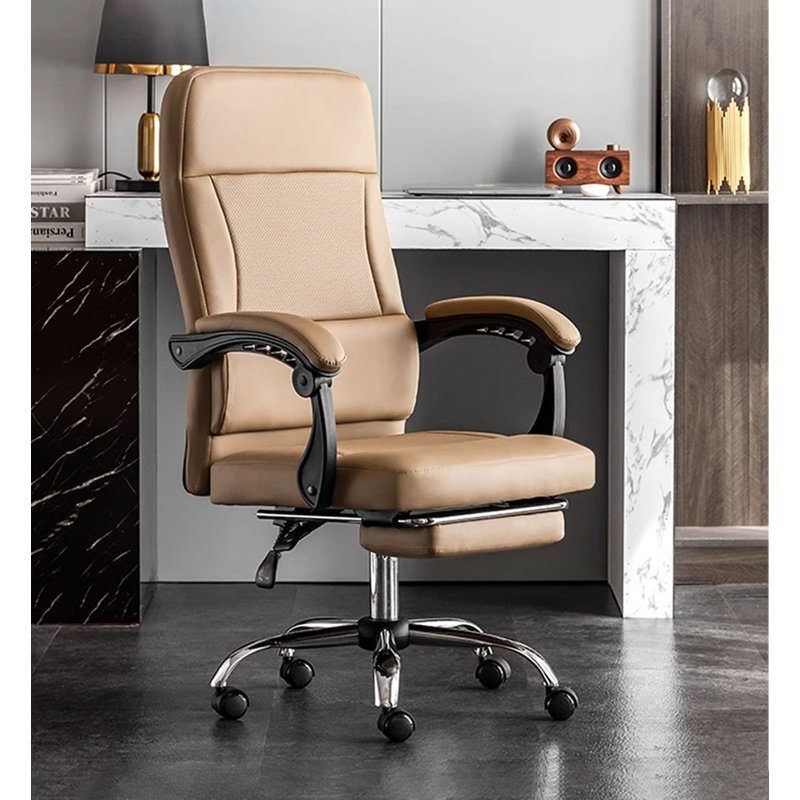 Chaise de bureau moderne en cuir multifonction