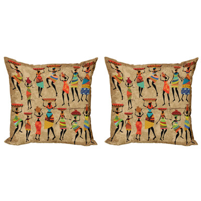 Ambesonne Mixed Reversible Pillow Cover