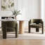 Fauteuil de baril en velours-2051324107