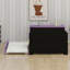 Structure de lit de jour avec couchette, bureau et ports de chargement USB