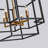 4 - Light Wrought Iron Lantern Square / Rectangle Chandelier-151039850