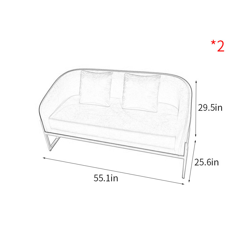 Banc rembourré en mélange de polyester Simple Leisure, Bleu sarcelle