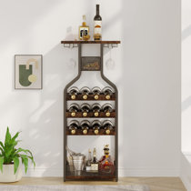 Andover Mills™ Bar avec rangement pour bouteilles de vin Haakenson
