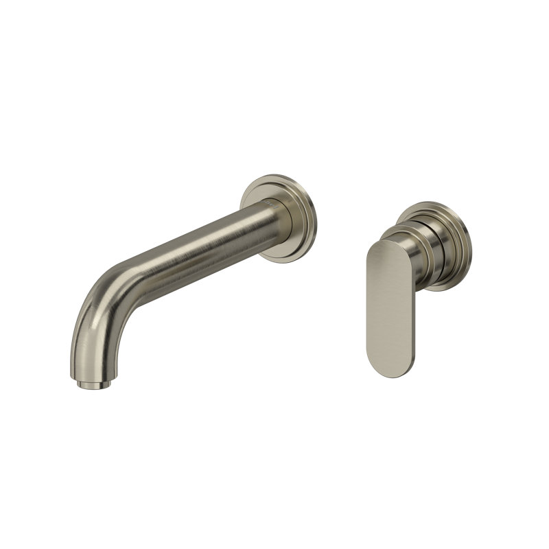 Arca Wall Mount Lavatory Faucet Trim, Brushed Nickel