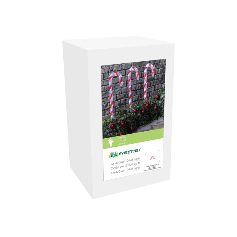LED Candy Cane Acrylic Path Lights