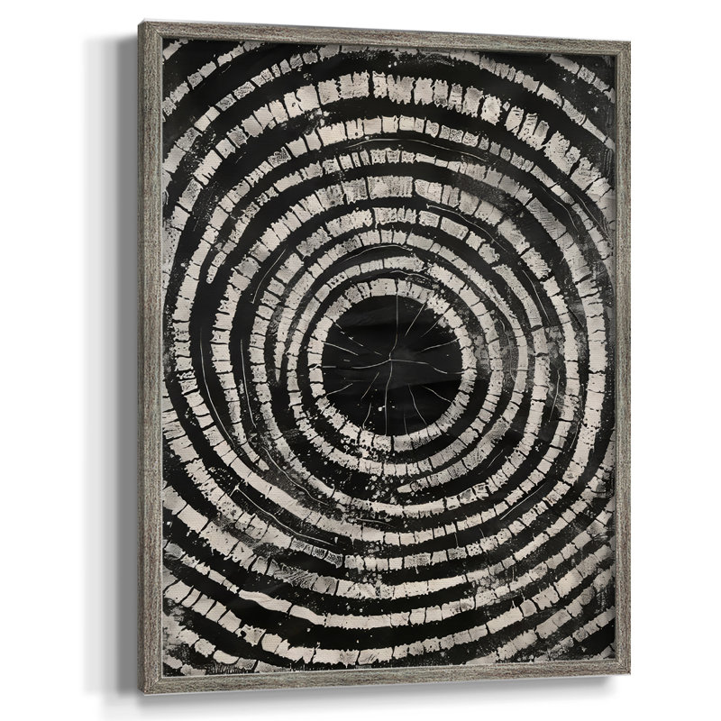 Reproduction encadrée ABSTRACT Series Cxxxiv - bois massif, H 11 po x l 9 po