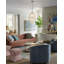Lustre ovale en cristal 6 lumières Kymorra