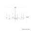 Modique 6 Light 32in x 15.5in Chandelier in Antique Silver with Clear Heritage Handcut Crystals-1551174681