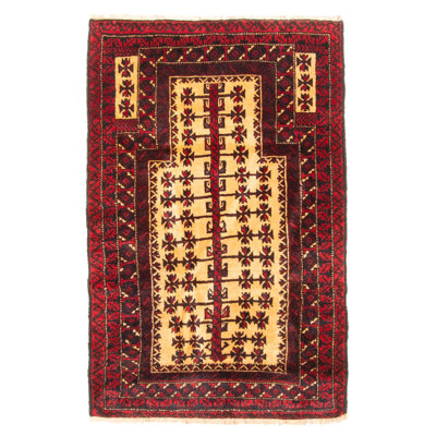 Tapis beige Teimani 2 pi 8 po x 4 pi 1 po