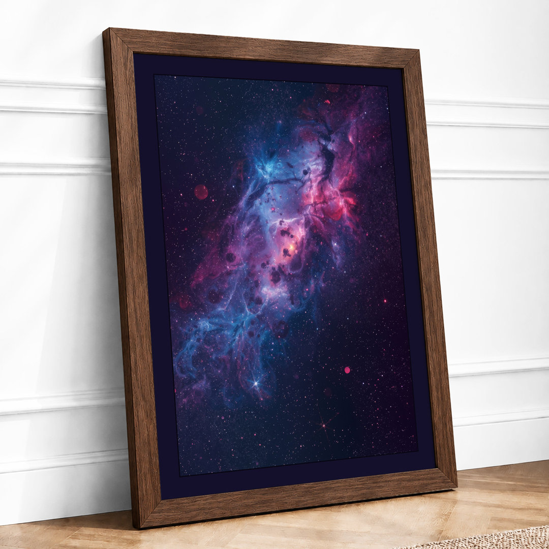 Cosmic Nebula Space - Framed Print