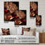 «Gilded Rose Vintage Glam IV», art mural floral en acrylique-101507277