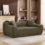 Causeuse surdimensionnée en similicuir 2 places avec assise profonde-133015700