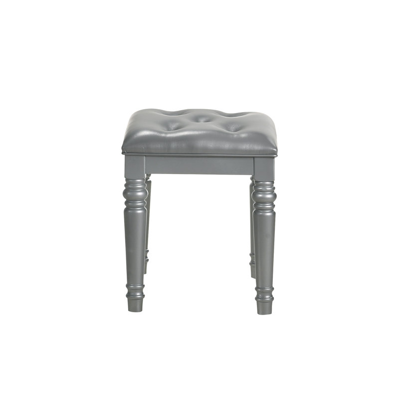 Tabouret d'appoint Sherley, Argent argent