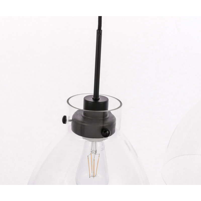 Keeble 3 - Light Black Pendant