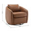 Fauteuil demi-tonneau pivotant rembourré Balvir