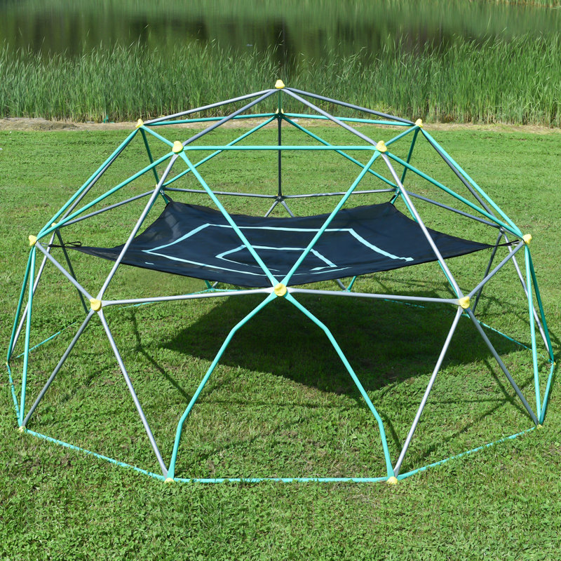 Centre de jeu en forme de dôme 13Ft, Vert, L 156 po x P 156 po