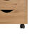 Coheman 24" Home Office Filing Cabinet with 2 Shelves, 5-Drawer Mobile Wood File Cabinet, Under Desk Rolling Storage for Documents, Clothes & Craft Supplies, Space-Saving Design-87785290